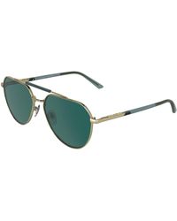 Calvin Klein - Ck26100S 717 Sunglasses Metal Petrolium Pilot Normal - Lyst