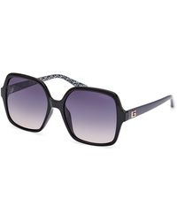 Guess - Gu7921-H 01B Sunglasses Injected Squared Normal Shaded - Lyst