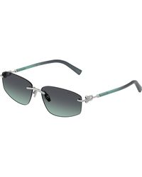 Tiffany & Co. - Tf3114 60012G Sunglasses Metal Geometric Normal Nuanced - Lyst