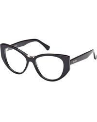 Max Mara - Mm5142 001 Optical Frames Acetate Round Normal - Lyst