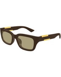 Bottega Veneta - Bv1453Sa 004 Sunglasses Bio-Injected Squared - Lyst