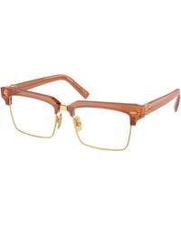 Miu Miu - Mu 11Xv 15T1O1 Optical Frames Acetate Squared Normal - Lyst