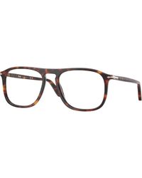 Persol - Po3392V 24 Optical Frames Acetate Transparent Squared Normal - Lyst