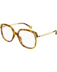 Chloé - Ch0287O 008 Optical Frames Acetate Transparent Squared - Lyst