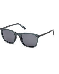 Timberland - Tb00087 92D Sunglasses Injected Smoke Squared Polarized - Lyst
