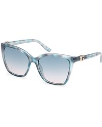 Guess - Gu00191 86W Sunglasses Injected Squared Normal - Lyst