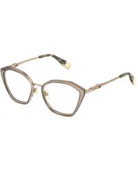 Furla - Vfu831 08Fe Optical Frames Metal Geometric - Lyst