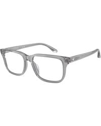 Emporio Armani - Ea3250U 6202 Optical Frames Acetate Squared Normal - Lyst