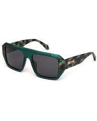 Just Cavalli - Sjc101V 07Lg Sunglasses Acetate Smoke Squared Normal - Lyst