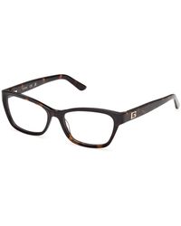 Guess - Gu50353 052 Optical Frames Acetate Squared Normal - Lyst
