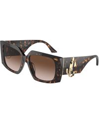Jimmy Choo - Jc5006U 500213 Sunglasses Acetate Butterfly Normal Shaded - Lyst