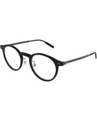 Montblanc - Mb0426O 001 Optical Frames Injected Transparent Round - Lyst