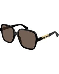 Gucci - Gg1189S 001 Sunglasses Acetate Squared Polarized - Lyst