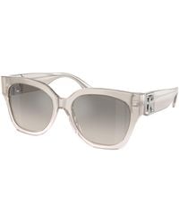 Ralph Lauren - Rl8221 The Overszed Ricky 611208 Sunglasses Acetate Butterfly Normal Nuanced - Lyst