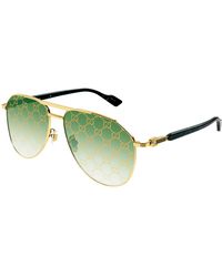 Gucci - Gg1220S 004 Sunglasses Metal Pilot Decoration Mirror - Lyst