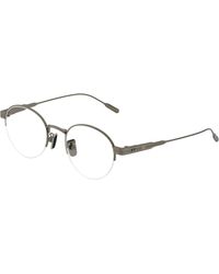 Moncler - Me1016Td 1002 Optical Frames Titanium Transparent Round Normal - Lyst