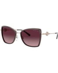 Michael Kors - Mk1067B Corsica 11088H Sunglasses Metal Bordeaux Butterfly Normal Shaded - Lyst