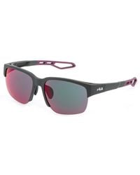 Fila - Sfia06 J97V Sunglasses Injected Smoke Squared Water -Repellent Multilayer - Lyst