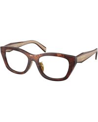 Prada - Pr D11Vd 00K1O1 Optical Frames Acetate Transparent Geometric Normal - Lyst