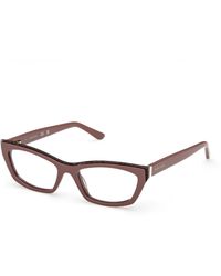 Guess - Gm50043 059 Optical Frames Acetate Squared Normal - Lyst