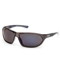 Timberland - Tb00035 05D Sunglasses Injected Smoke Squared Polarized - Lyst