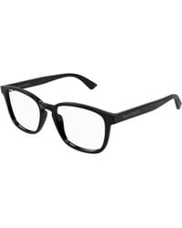 McQueen - Am0462O 001 Optical Frames Acetate Transparent Squared - Lyst