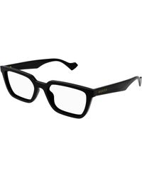 Gucci - Gg1539O 001 Optical Frames Injected Transparent Squared - Lyst