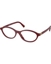 Miu Miu - Mu 09Xv 21I1O1 Optical Frames Acetate Transparent Round Normal - Lyst