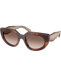 Prada - Pr D02S 00K10S Sunglasses Acetate Round Normal Nuanced - Lyst