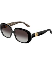 Dolce & Gabbana - Dg4476 32998G Sunglasses Acetate Round Normal Shaded - Lyst