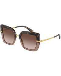 Dolce & Gabbana - Dg4373 325613 Sunglasses Acetate Squared Normal Shaded - Lyst