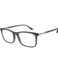 Giorgio Armani - Ar7122 6416 Optical Frames Nylon Transparent Squared Normal - Lyst