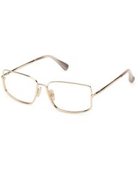 Max Mara - Mm5203 033 Optical Frames Metal Squared Normal - Lyst