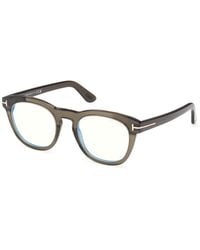 Tom Ford - Ft6081-B 098 Optical Frames Acetate Round Normal - Lyst