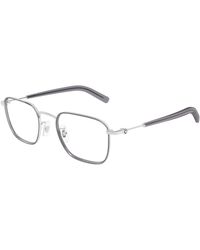 Montblanc - Mb0424O 004 Optical Frames Metal Transparent Squared - Lyst