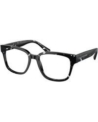 Prada - Pr A09V 15O1O1 Optical Frames Acetate Transparent Pillow Normal - Lyst