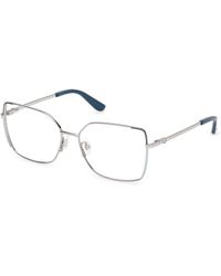 Guess - Gu50223 010 Optical Frames Metal Squared Normal - Lyst