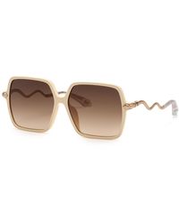 Roberto Cavalli - Src132 09X7 Sunglasses Acetate Squared Normal Nuanced - Lyst
