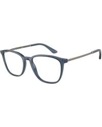 Giorgio Armani - Ar7250 6035 Optical Frames Acetate Transparent Squared Normal - Lyst