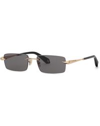 Roberto Cavalli - Src206M 300 Sunglasses Metal Smoke Squared Normal - Lyst