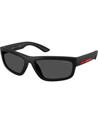 Prada Linea Rossa - Ps 05Zs Dg006F Sunglasses Injected Squared Normal - Lyst