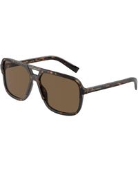 Dolce & Gabbana - Dg4354 502/73 Sunglasses Acetate Squared Normal Shaded - Lyst