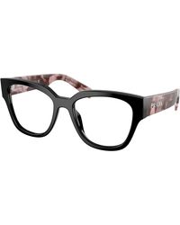 Prada - Pr C06V 28F1O1 Optical Frames Acetate Round Normal - Lyst
