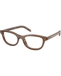 Prada - Pr D01Vu 28I1O1 Optical Frames Acetate Round Normal - Lyst