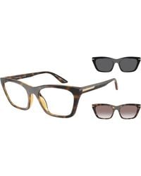 Emporio Armani - Ea4274Bu 50261W Sunglasses Injected Transparent Cat Eye Normal - Lyst