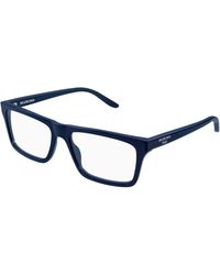 Balenciaga - Bb0499O 001 Optical Frames Acetate Transparent Squared - Lyst