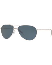 Oliver Peoples - Ov1002S Benedict 50363R Sunglasses Metal Pilot Polarized - Lyst
