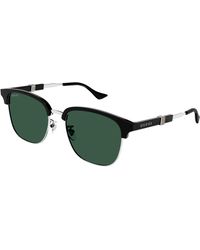 Gucci - Gg1499Sk 004 Sunglasses Metal Round - Lyst