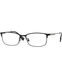Burberry - Be1357Td 1007 Optical Frames Titanium Transparent Squared Normal - Lyst