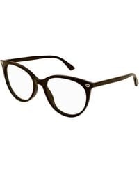 Gucci - Gg0093O 007 Optical Frames Acetate Transparent Round - Lyst